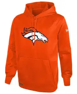 Denver Broncos Men's New Era Orange Stadium Logo Pullover Hoodie
