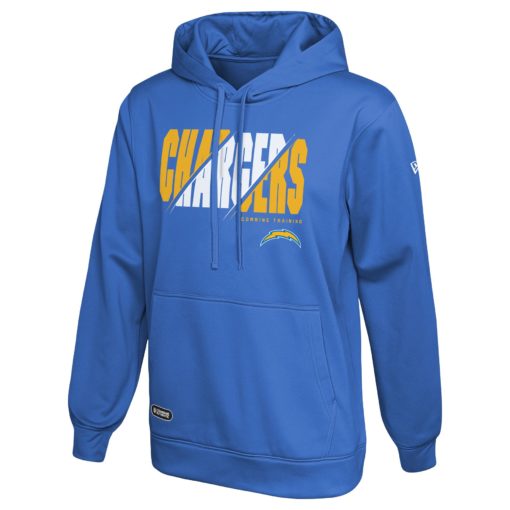 Los Angeles Chargers Men's New Era Blue Raz Release Pullover Hoodie