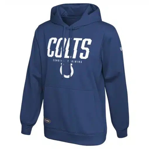 Indianapolis Colts Men's New Era Royal Blue Big Stage Pullover Hoodie