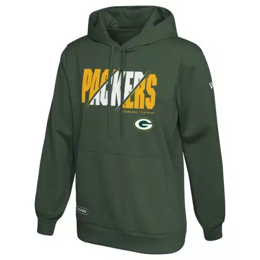 Green Bay Packers Men's New Era Dark Green Release Pullover Hoodie