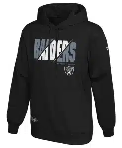 Las Vegas Raiders Men's New Era Release Black Pullover Hoodie