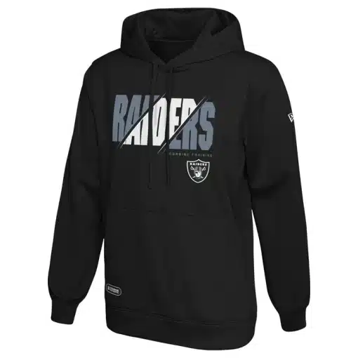 Las Vegas Raiders Men's New Era Release Black Pullover Hoodie