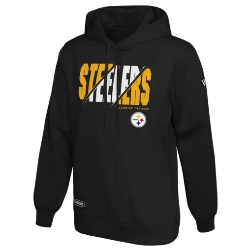 Pittsburgh Steelers Men's New Era Black Release Pullover Hoodie