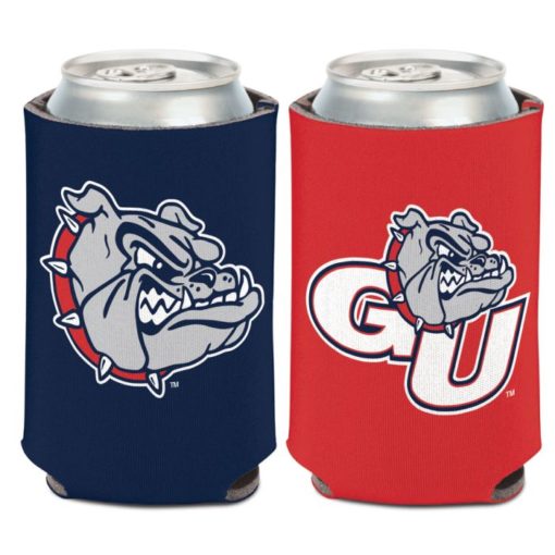 Gonzaga Bulldogs 12 oz Logo Blue Red Can Cooler Holder