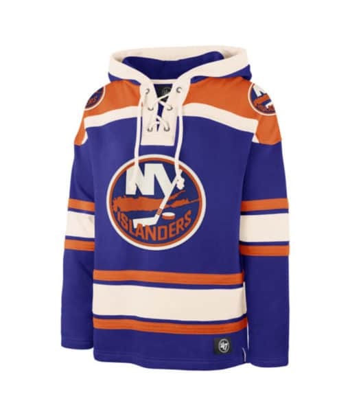 New York Islanders Men's 47 Brand Blue Pullover Jersey Hoodie