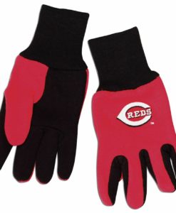 Cincinnati Reds Red Black Adult Gloves