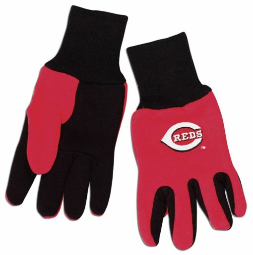 Cincinnati Reds Red Black Adult Gloves