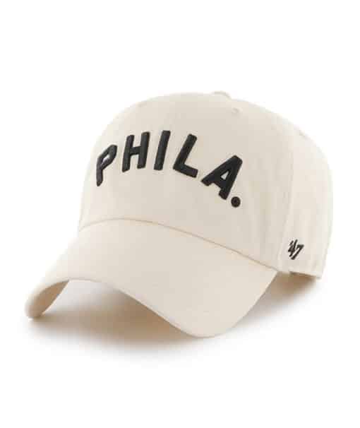 Philadelphia Phillies 47 Brand Cooperstown Script Natural Clean Up Adjustable Hat