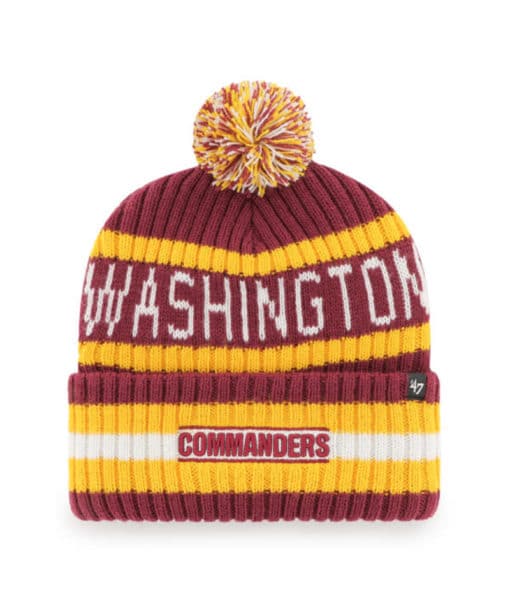 Washington Commanders 47 Brand Cardinal Bering Cuff Knit Hat