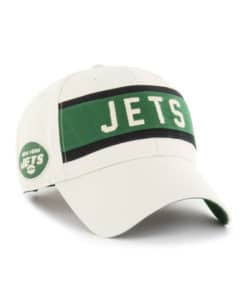 New York Jets 47 Brand Bone Crossroad MVP Adjustable Hat