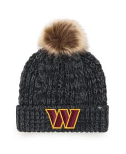 Washington Commanders Women's 47 Brand Black Meeko Cuff Knit Hat