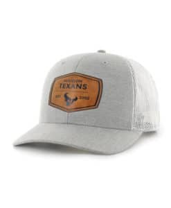 Houston Texans 47 Brand Gray White Mesh Trucker Snapback Hat