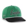 Philadelphia Eagles 47 Brand Legacy Overhand Script Green MVP Snapback Hat