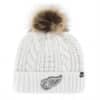 Detroit Red Wings Women's 47 Brand White Cream Meeko Cuff Knit Hat