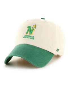 Minnesota North Stars 47 Brand Vintage Natural Two Tone Clean Up Adjustable Hat