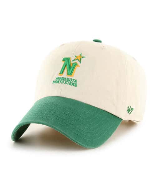 Minnesota North Stars 47 Brand Vintage Natural Two Tone Clean Up Adjustable Hat