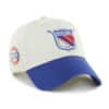 New York Rangers 47 Brand Vintage Bone Blue Clean Up Adjustable Hat