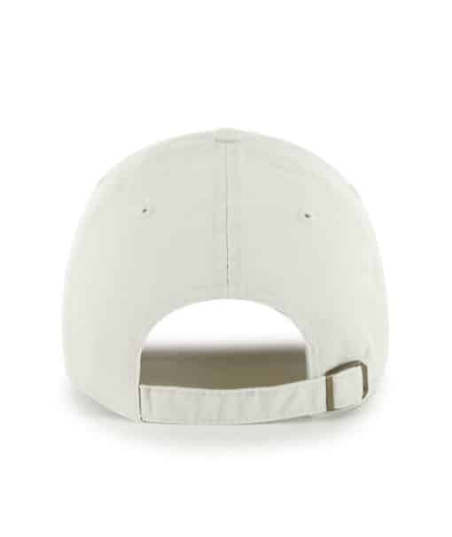 New York Rangers 47 Brand Vintage Bone Blue Clean Up Adjustable Hat - Image 3