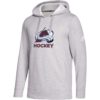 Colorado Avalanche Men's Adidas Heather Gray Pullover Hoodie