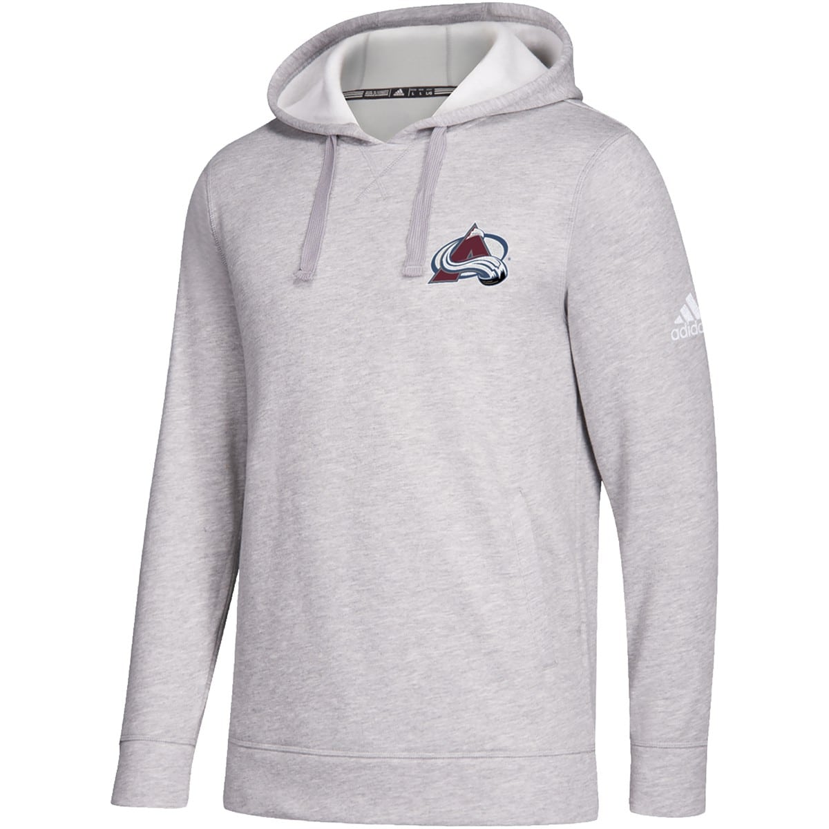 Men's adidas Navy Colorado Avalanche Jersey Lace-Up Pullover Hoodie