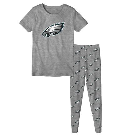 Philadelphia Eagles TODDLER Gray T-Shirt Tee & Pants Sleep Set