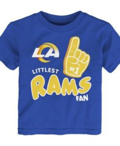 Los Angeles Rams TODDLER Littlest 1# Fan Blue T-Shirt Tee