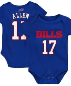 Buffalo Bills Josh Allen Baby Blue Onesie Creeper