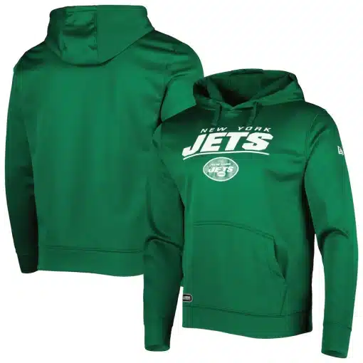 New York Jets Men's New Era Sport Green Stated Pullover Hoodie