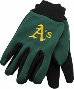Oakland A's Athletics Green Two Tone Gloves - Adult Size