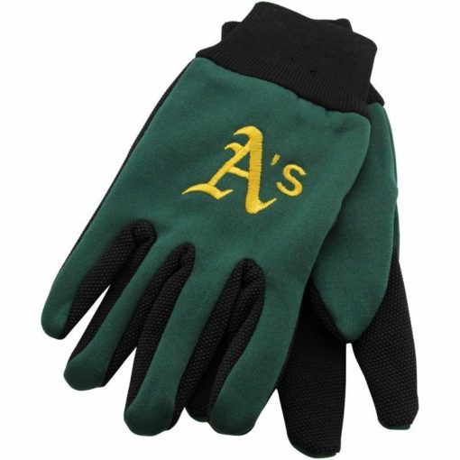 Oakland A's Athletics Green Two Tone Gloves - Adult Size