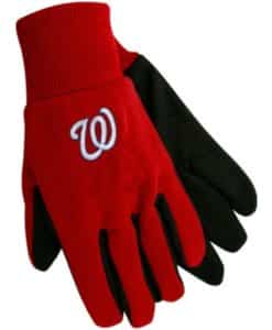 Washington Nationals Red Two Tone Gloves - Adult Size