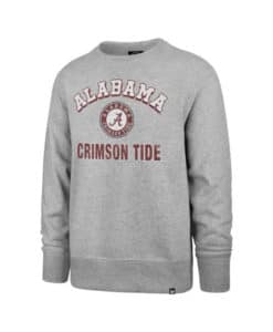 Alabama Crimson Tide Men's 47 Brand Slate Gray Crew Pullover Sweatshirt