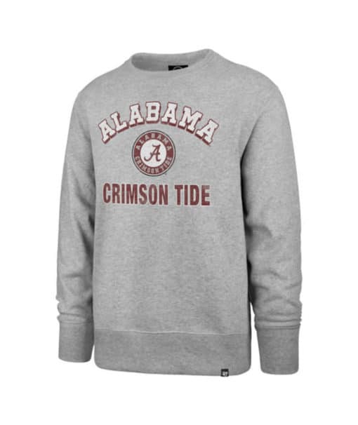 Alabama Crimson Tide Men's 47 Brand Slate Gray Crew Pullover Sweatshirt