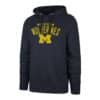 Michigan Wolverines Men's 47 Brand Outrush Navy Pullover Hoodie