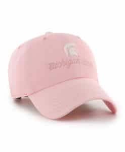 Michigan State Spartans Women's 47 Brand Vintage Pink Haze Clean Up Adjustable Hat