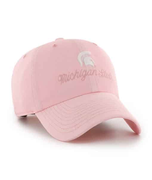 Michigan State Spartans Women's 47 Brand Vintage Pink Haze Clean Up Adjustable Hat