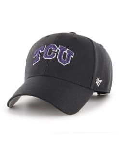 Texas Christian Horned Frogs TCU 47 Brand Black MVP Adjustable Hat