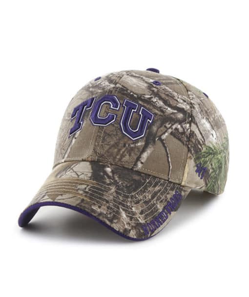 Texas Christian Horned Frogs TCU 47 Brand Realtree Camo Frost MVP Adjustable Hat