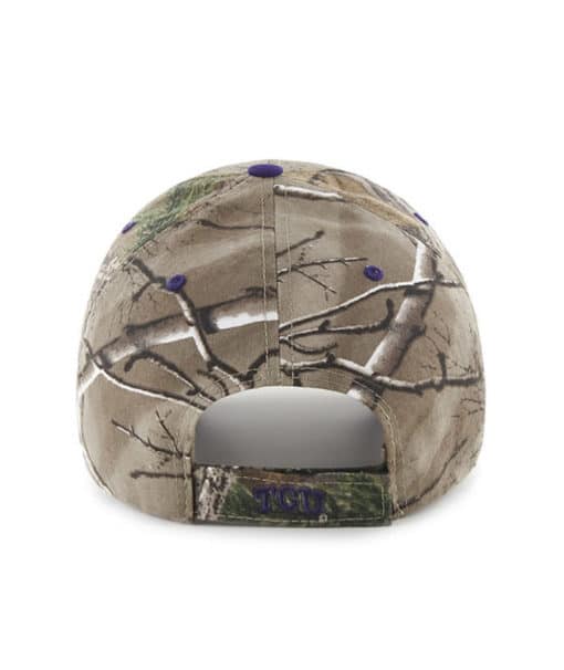 Texas Christian Horned Frogs TCU 47 Brand Realtree Camo Frost MVP Adjustable Hat - Image 2