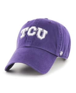 Texas Christian Horned Frogs TCU 47 Brand Dark Purple Clean Up Adjustable Hat