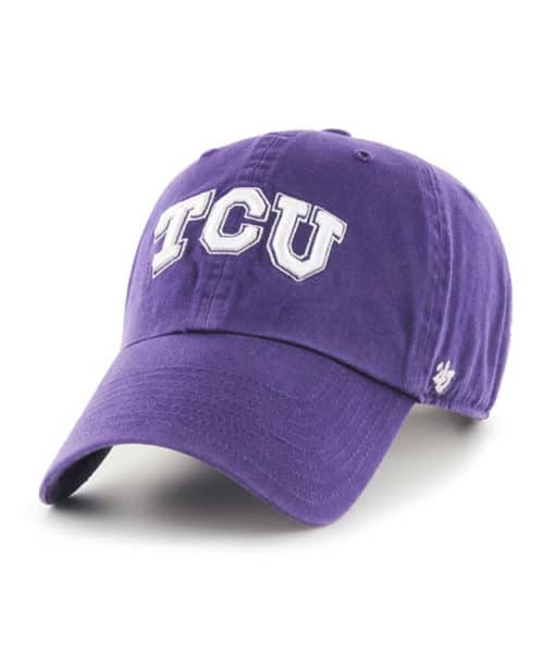 Texas Christian Horned Frogs TCU 47 Brand Dark Purple Clean Up Adjustable Hat