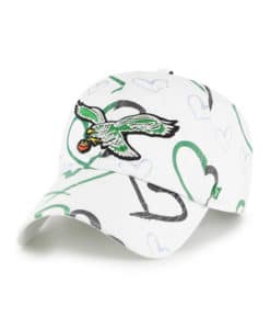 Philadelphia Eagles YOUTH 47 Brand Legacy White Clean Up Adjustable Hat