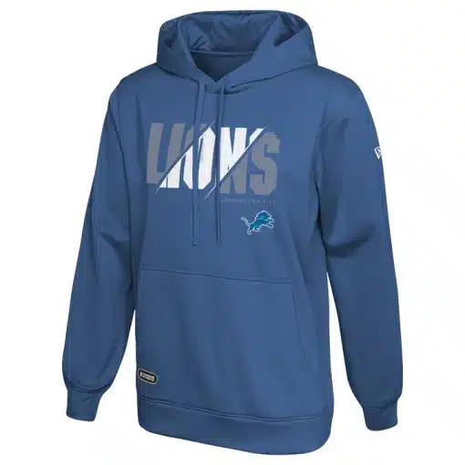 Detroit Lions Men's New Era Blue Release Pullover Hoodie