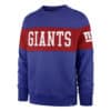 New York Giants Men's 47 Brand Blue Crew Long Sleeve Sweatshirt