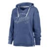 Detroit Lions Women's 47 Brand Cadet Blue Script Kennedy Pullover Hoodie