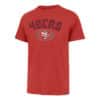 San Francisco 49ers Men's 47 Brand Racer Red Arch Franklin T-Shirt Tee