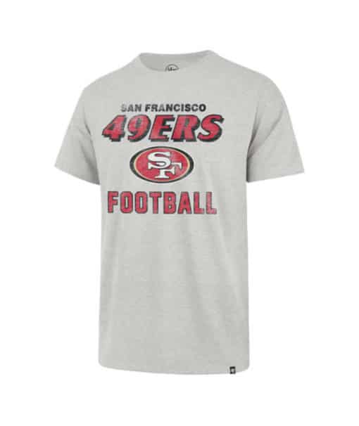 San Francisco 49ers Men's 47 Brand Dozer Franklin Gray T-Shirt Tee