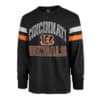 Cincinnati Bengals Men's 47 Brand Flint Black Irving Long Sleeve Shirt