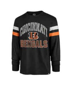 Cincinnati Bengals Men's 47 Brand Flint Black Irving Long Sleeve Shirt