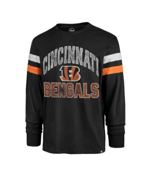 Cincinnati Bengals Men's 47 Brand Flint Black Irving Long Sleeve Shirt